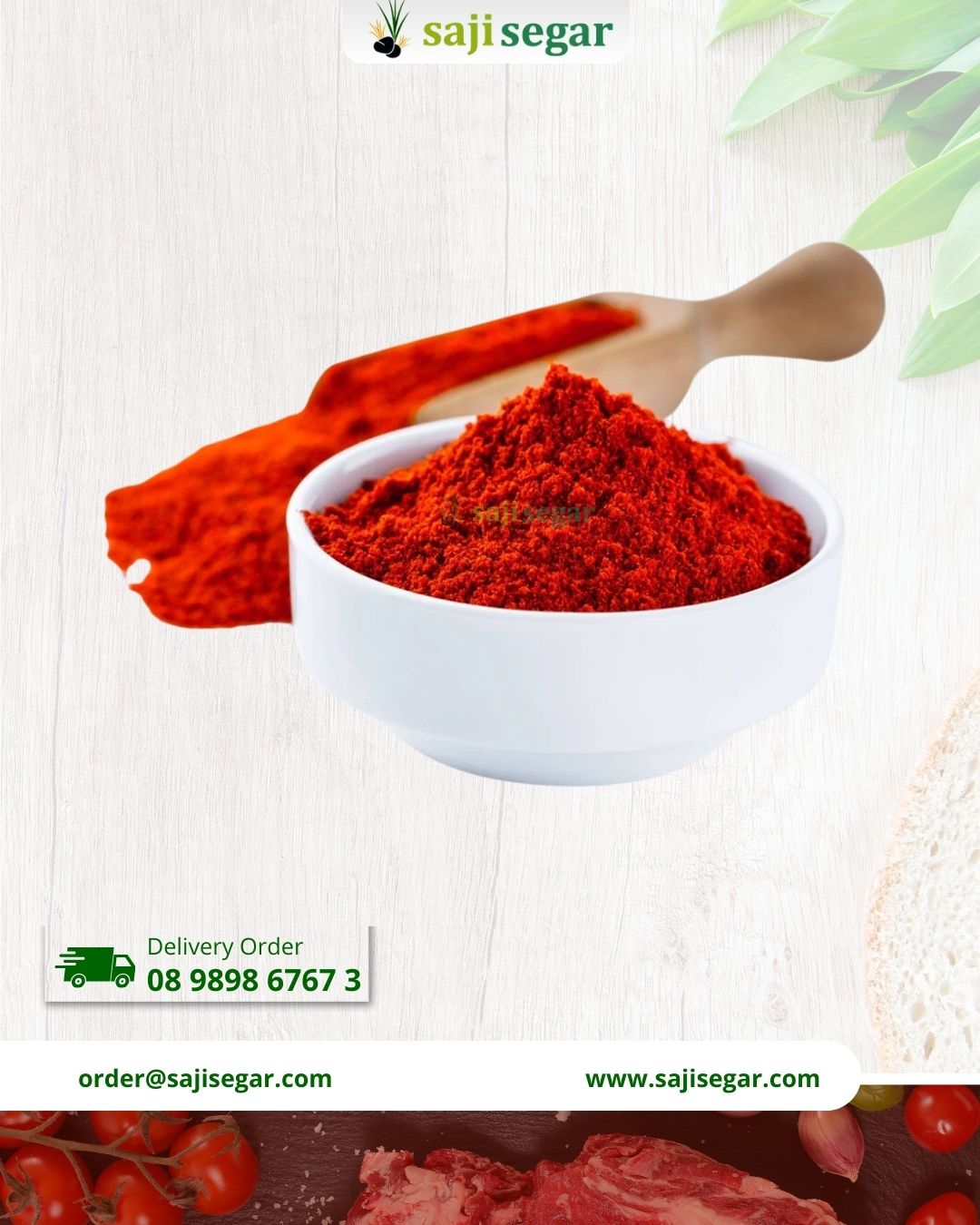 Bubuk Paprika Smoked 1kg Paprika Bubuk - Mild Paprika 1kg
